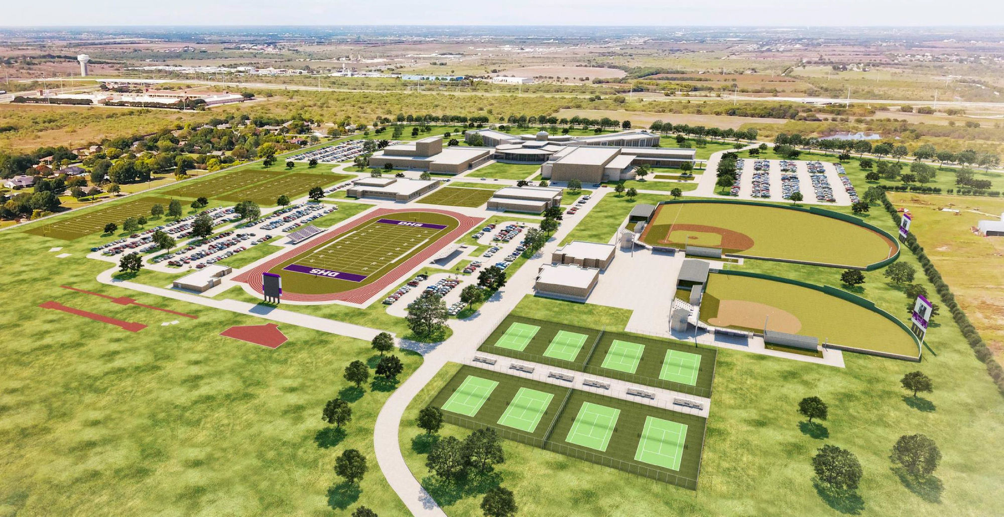 Denton High rendering